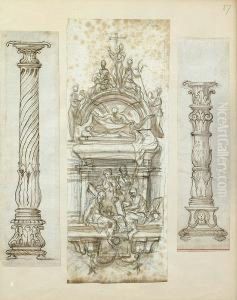Design For A Funerary Wall-monument by Paolo Girolamo Piola