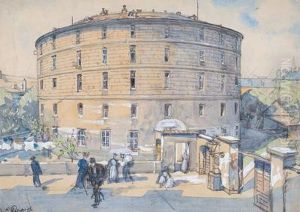 Der Narrenturm Im Allgemeinen Krankenhaus by Carl Pippich