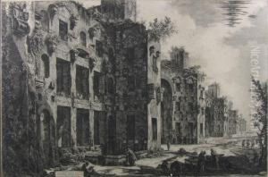 Veduta Degli Avanzi Superiori Delle Terme Di Diocleziano by Giovanni Battista Piranesi