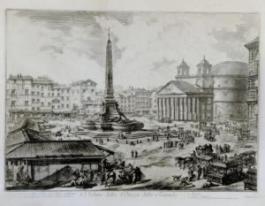 Veduta Della Piazza Della Rotonda by Giovanni Battista Piranesi