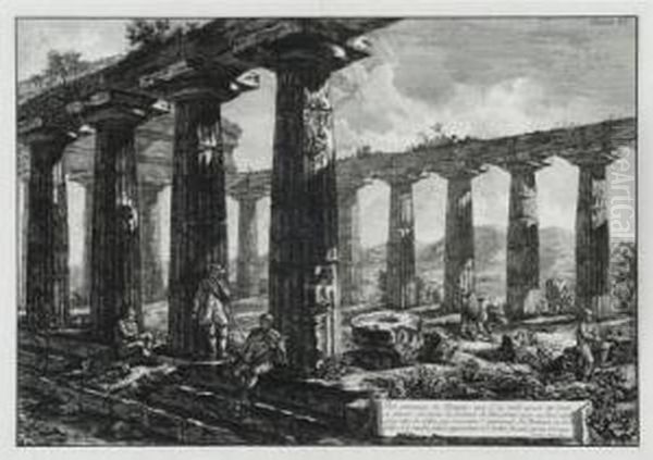 Vue Interieure Du Temple, Que L'on Croit Avoir Ete Dedie A Junon... - view 1