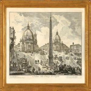 Two Italian Prospects by Giovanni Battista Piranesi