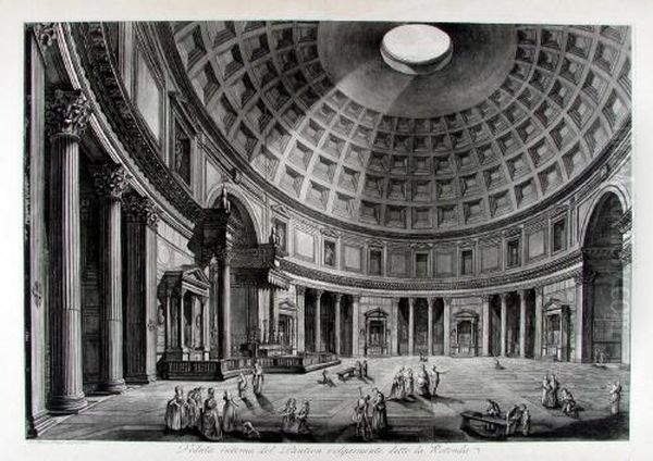 "veduta Interna Del Panteon Volgarmente Detto La Rotonda" (innere Des Pantheon). - view 1