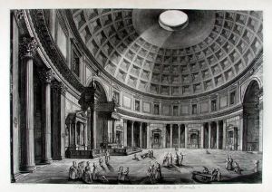 "veduta Interna Del Panteon Volgarmente Detto La Rotonda" (innere Des Pantheon). by Giovanni Battista Piranesi