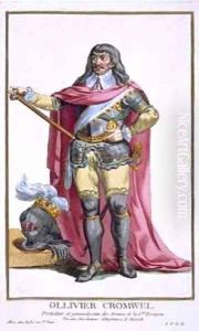 Oliver Cromwell 1599-1658 by Pierre Duflos