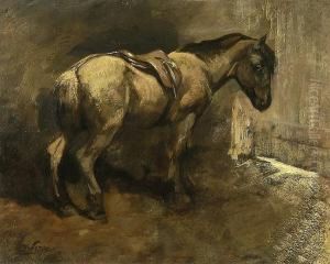 Pony In A Stable by George Pirie