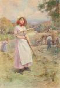 Contadina Nel Campo by Alberto Pisa