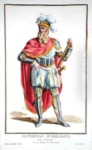Alfonso V 1396-1458 King of Aragon and Sicily by Pierre Duflos