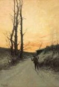Rientro Dal Lavoro Al Tramonto