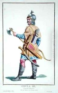 Gyula III from Receuil des Estampes Representant les Rangs et les Dignites suivant le Costume de toutes les Nations existantes by Pierre Duflos