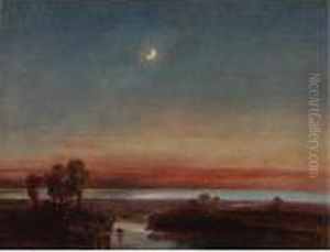 Southern Italian Landscape by Anthonie Sminck Pitloo