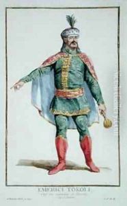 Emerici Tokoli Chief of the Malcontents of Hungary from Receuil des Estampes Representant les Rangs et les Dignites suivant le Costume de toutes les Nations existantes by Pierre Duflos