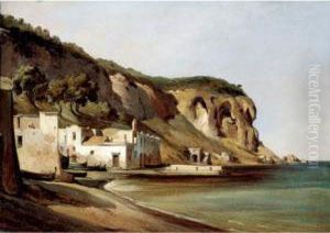 View Of The Italian Coast Near Posillipo, Naples by Anthonie Sminck Pitloo