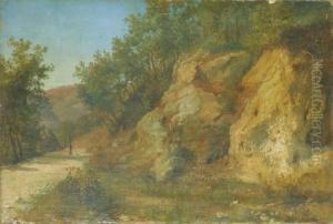 Viale Di Campagna Con Figure by Anthonie Sminck Pitloo