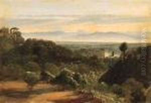 Paesaggio Napoletano Con Caseggiati