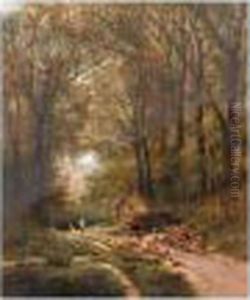 Sheep In A Country Lane