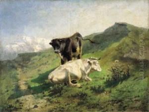 Due Mucche by Carlo Pittara