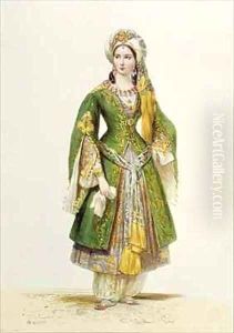 Mademoiselle Rachel 1821-58 as Roxane in Bajazet by Jean Racine 1639-99 by Achille-Jacques-Jean-Marie Deveria