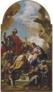 L'adorazione Dei Magi by Giovanni Battista Pittoni the younger