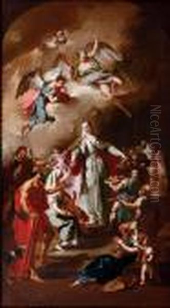 Saint Elizabeth Of Thuringia Distributing Alms - view 1