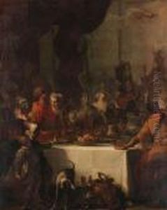 Belshazzar's Feast; And Jephthah's Daughter Saying Farewell To Herfriends by Sebastiano Ricci