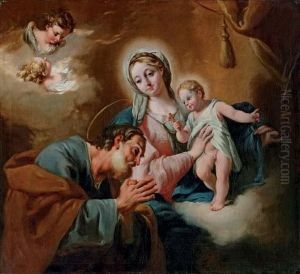 The Holy Family by Giovanni Battista Pittoni the younger