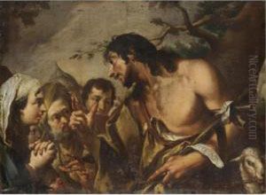 La Predica Del Battista by Giovanni Battista Pittoni the younger