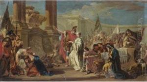 The Sacrifice Of Polyxena by Giovanni Battista Pittoni the younger