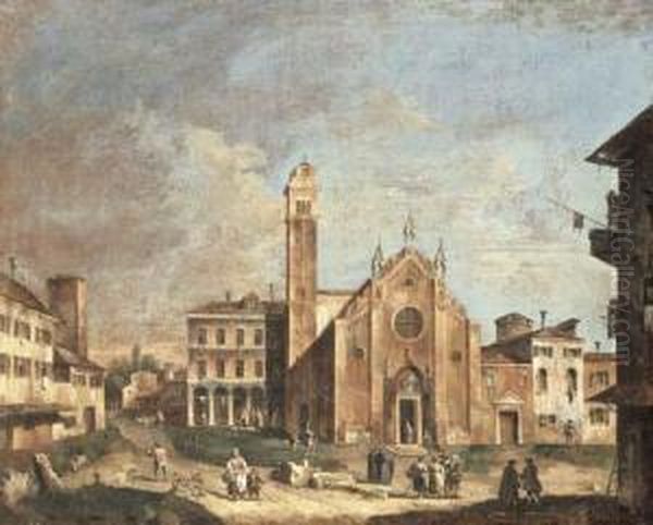 A Capriccio View Of Venice, With
The Church Of Santa Maria Gloriosadei Frari, And The Fabbriche Vecchie
Of Rialto Beyond - view 1