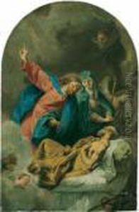 Der Tod Des Hl. Joseph. by Giovanni Battista Pittoni the younger