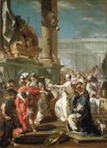 The Sacrifice Of Polyxena by Giovanni Battista Pittoni the younger