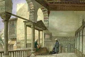 Loggia of Memlook Radnau Beys House Cairo by Frank Dillon