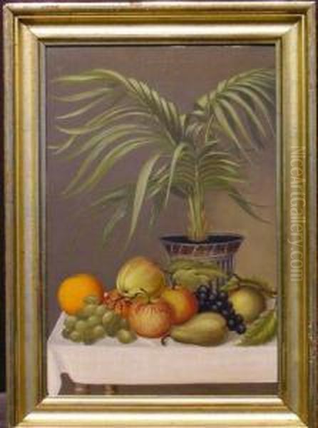 Still Life With Fruit And Palm - view 1