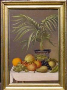 Still Life With Fruit And Palm
