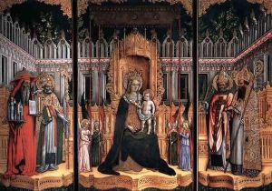 Triptych by Giovanni D'alemagna