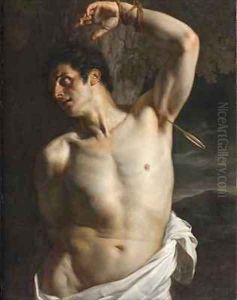 St Sebastian by Hippolyte (Paul) Delaroche