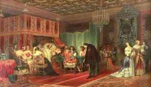 Cardinal Mazarins Last Sickness by Hippolyte (Paul) Delaroche
