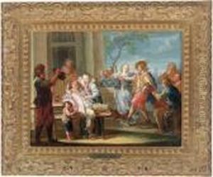 Allegra Compagnia Con Vino E Danze All""""aperto by Johann Georg Platzer