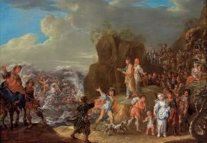Danza Intorno Al Vitello D""""oro; Gli Israeliti Attraversano Il Mar Rosso; Pendant