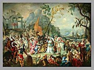 Alexander Der Grosse Vor Den Toren Von Jerusalem by Johann Georg Platzer