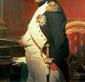 Napoleon 1769-1821 in his Study by Hippolyte (Paul) Delaroche