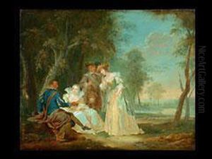 Hofische Gesellschaft Im Park by Johann Georg Platzer