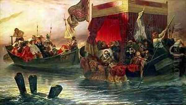 The State Barge of Cardinal Richelieu on the Rhone - view 1