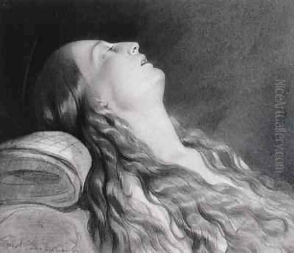 Louise Vernet on her Death Bed - view 1