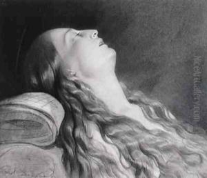 Louise Vernet on her Death Bed by Hippolyte (Paul) Delaroche