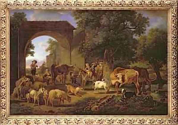 Animals entering the Farmyard - view 1