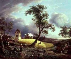 A Gust of Wind by Jean Louis (Marnette) De Marne