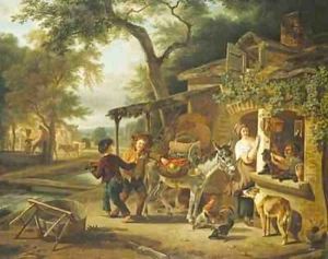 The Cherry Seller by Jean Louis (Marnette) De Marne