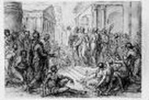 La Predication De Saint Paul by Bernardino Barbatelli Poccetti