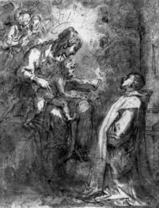 The Madonna And Child Appearing To Saint Bernard